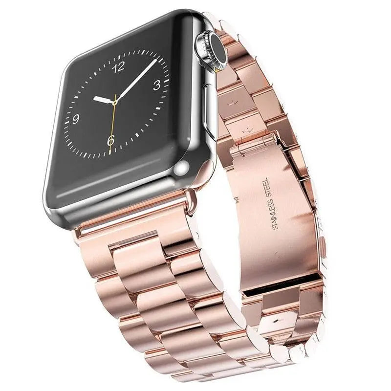 Apple Watch Stainless Steel Link Bracelet, 38–49mm, Butterfly Clasp