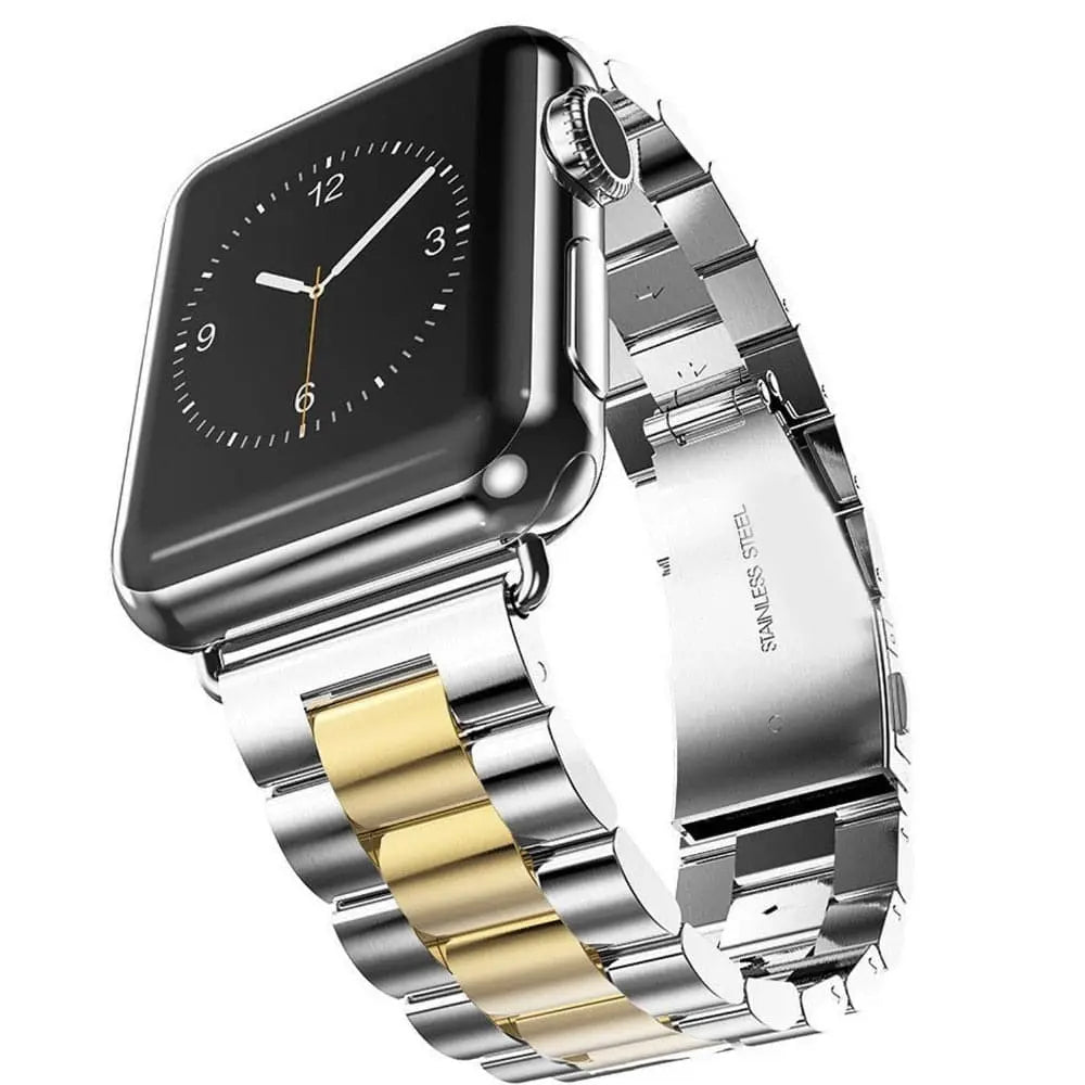 Apple Watch Stainless Steel Link Bracelet, 38–49mm, Butterfly Clasp