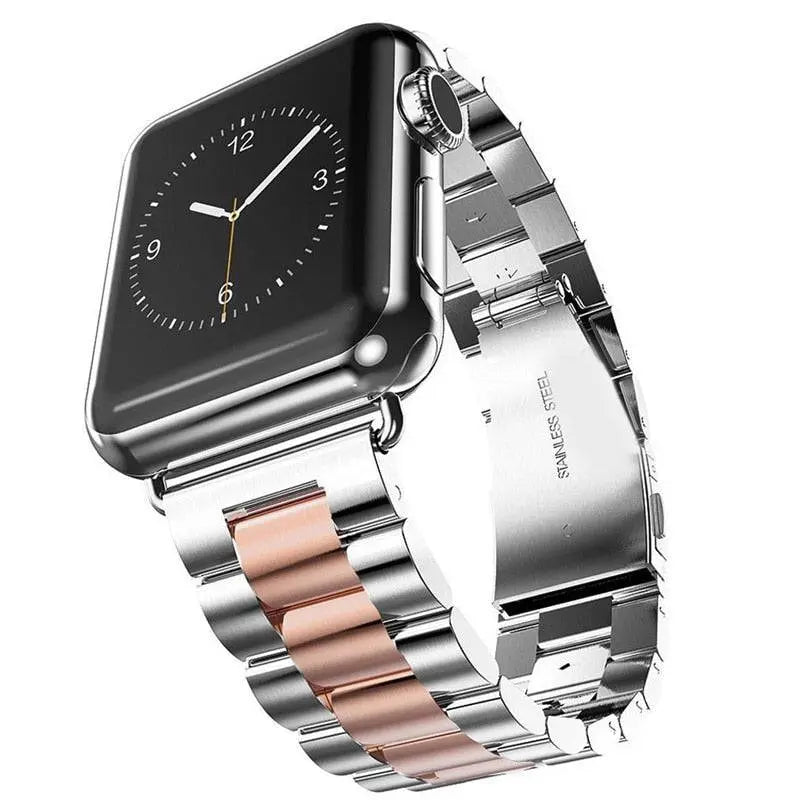 Apple Watch Stainless Steel Link Bracelet, 38–49mm, Butterfly Clasp