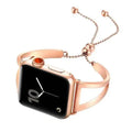Bracciale a fascia con maglie in metallo da donna per Apple Watch 42 mm e 38 mm