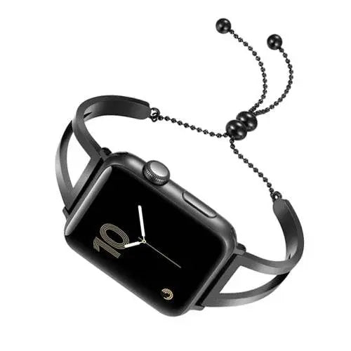 Bracciale a fascia con maglie in metallo da donna per Apple Watch 42 mm e 38 mm