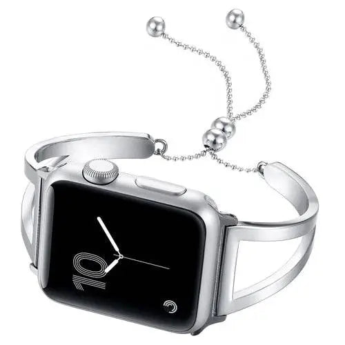 Bracciale a fascia con maglie in metallo da donna per Apple Watch 42 mm e 38 mm