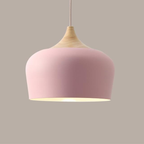 Soft Pastel Palette Pendant Lights in Metal & Wood - Final Sale