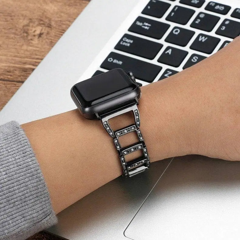 Apple Watch 38-49mm メタルリンクブレスレットストラップ - ジュエリースタイル仕上げ