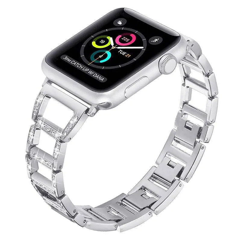 Apple Watch 38-49mm メタルリンクブレスレットストラップ - ジュエリースタイル仕上げ