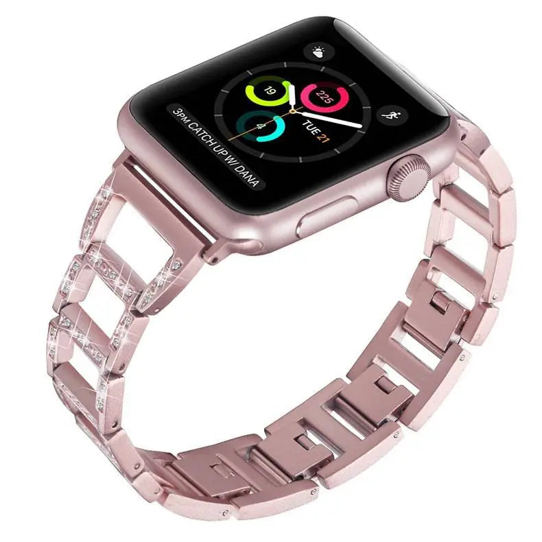 Apple Watch 38-49mm メタルリンクブレスレットストラップ - ジュエリースタイル仕上げ