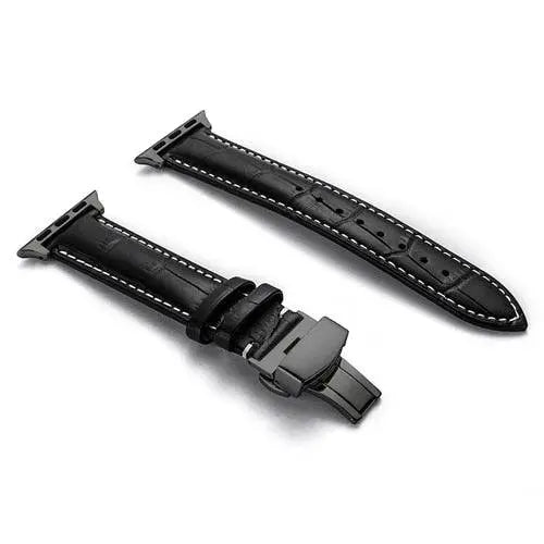Teljes barkás bőrből készült csere csuklópánt 38–46 mm-es okosórákhoz – csatos záródás, többféle kivitel