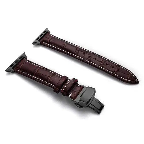 Teljes barkás bőrből készült csere csuklópánt 38–46 mm-es okosórákhoz – csatos záródás, többféle kivitel