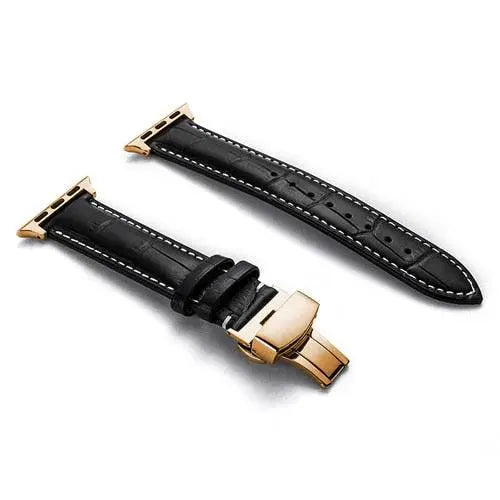 Teljes barkás bőrből készült csere csuklópánt 38–46 mm-es okosórákhoz – csatos záródás, többféle kivitel