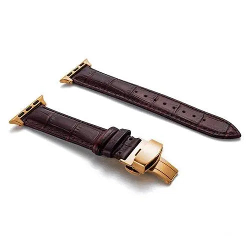 Teljes barkás bőrből készült csere csuklópánt 38–46 mm-es okosórákhoz – csatos záródás, többféle kivitel