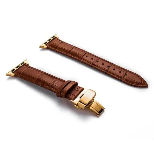 Teljes barkás bőrből készült csere csuklópánt 38–46 mm-es okosórákhoz – csatos záródás, többféle kivitel