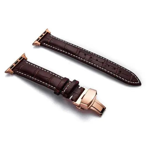 Teljes barkás bőrből készült csere csuklópánt 38–46 mm-es okosórákhoz – csatos záródás, többféle kivitel