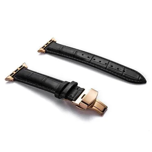 Teljes barkás bőrből készült csere csuklópánt 38–46 mm-es okosórákhoz – csatos záródás, többféle kivitel