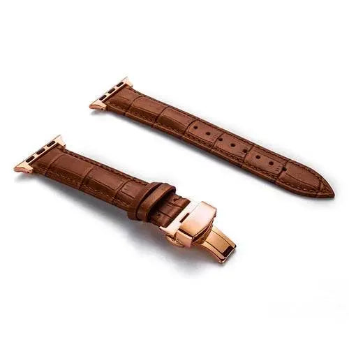 Teljes barkás bőrből készült csere csuklópánt 38–46 mm-es okosórákhoz – csatos záródás, többféle kivitel