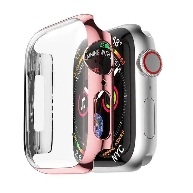 Custodia integrale per Apple Watch Series 1-6, vetro temperato, 38/40/42/44mm