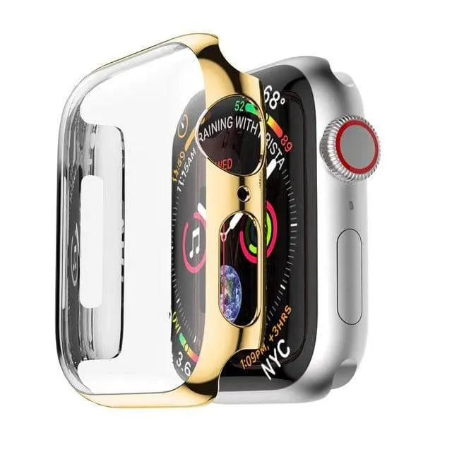 Custodia integrale per Apple Watch Series 1-6, vetro temperato, 38/40/42/44mm