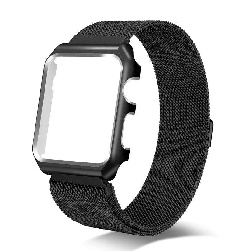 Apple Watch Stainless Steel Mesh Band & Protective Case Set 38-44mm