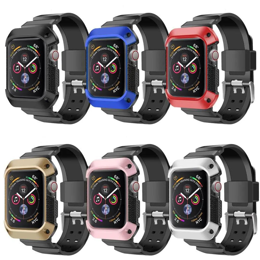 Bracelete desportiva e capa envolvente para Apple Watch — Resistente, 38/40/41/42 mm