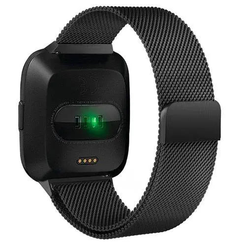 Fitbit Versa Milanese Mesh Band — Stainless Steel, Magnetic Closure