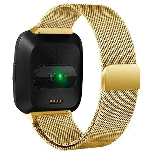Fitbit Versa Milanese Mesh Band — Stainless Steel, Magnetic Closure