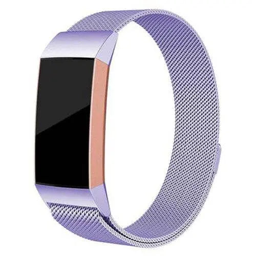 Cinturino in maglia d'acciaio inossidabile per Fitbit Charge 3 e 4 - regolabile, magnetico