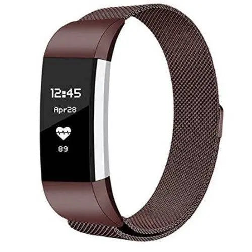 Cinturino in maglia d'acciaio inossidabile per Fitbit Charge 3 e 4 - regolabile, magnetico