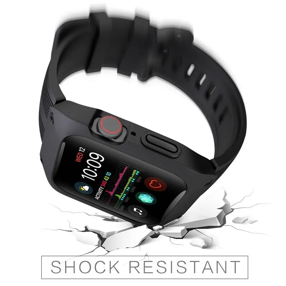 44mm Apple Watch Series 4/5 デュアルレイヤーケース＆スポーツバンドセット