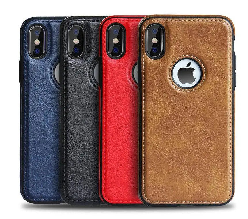 כיסוי עור בסגנון וינטג' ל-iPhone 6-XR — קצוות מוגבהים ואחיזה