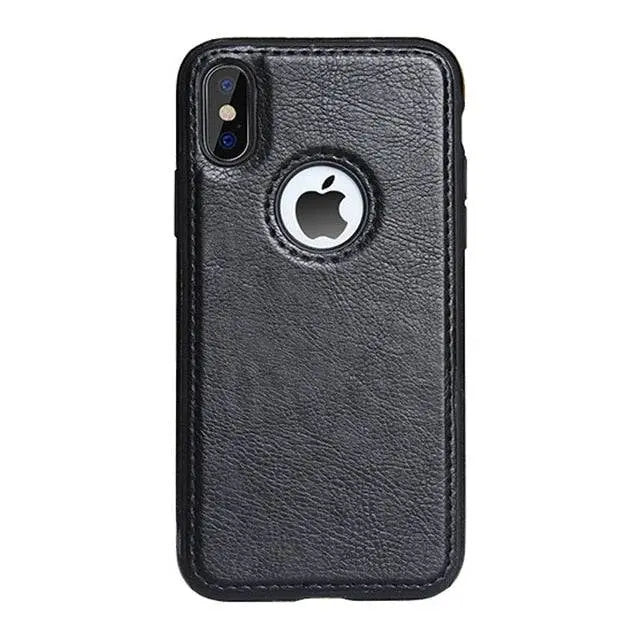 כיסוי עור בסגנון וינטג' ל-iPhone 6-XR — קצוות מוגבהים ואחיזה