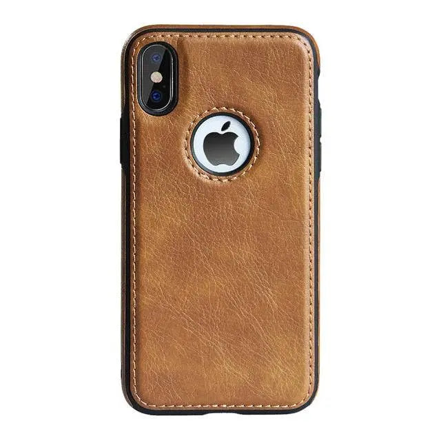 כיסוי עור בסגנון וינטג' ל-iPhone 6-XR — קצוות מוגבהים ואחיזה