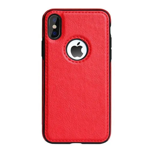 כיסוי עור בסגנון וינטג' ל-iPhone 6-XR — קצוות מוגבהים ואחיזה