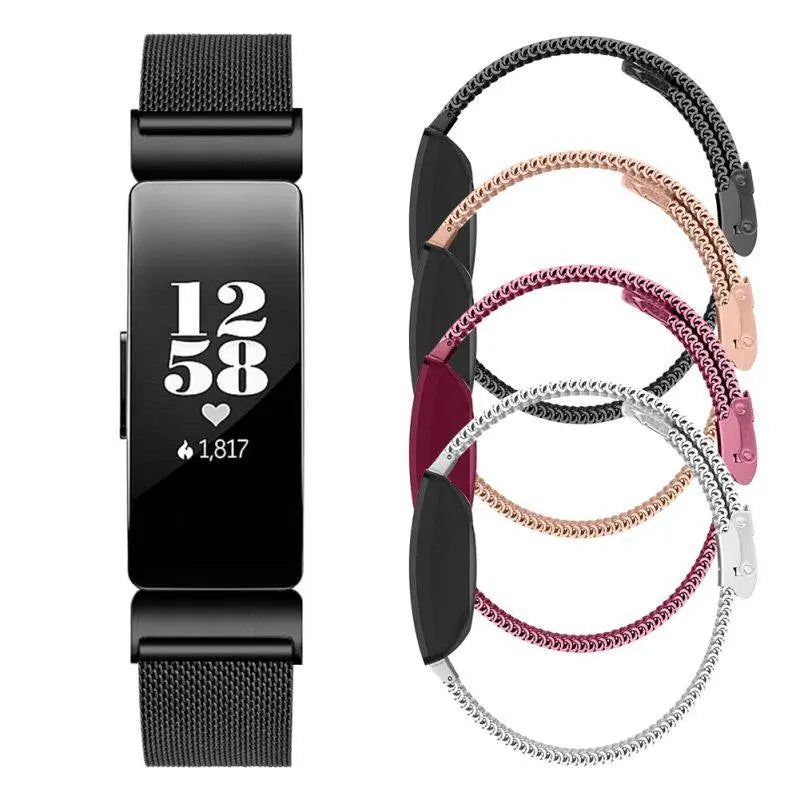 Cinturino di ricambio per Fitbit Inspire HR — cinturino da polso in maglia d'acciaio inossidabile
