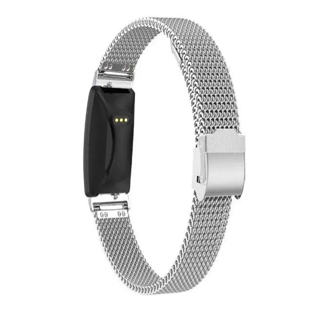 Cinturino di ricambio per Fitbit Inspire HR — cinturino da polso in maglia d'acciaio inossidabile