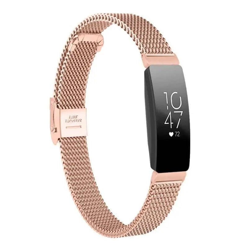 Cinturino di ricambio per Fitbit Inspire HR — cinturino da polso in maglia d'acciaio inossidabile