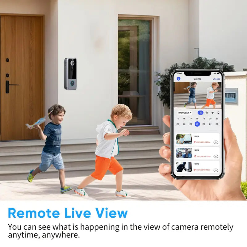 Wireless Video Doorbell — HD Camera, Two-Way Talk & Motion Alerts
