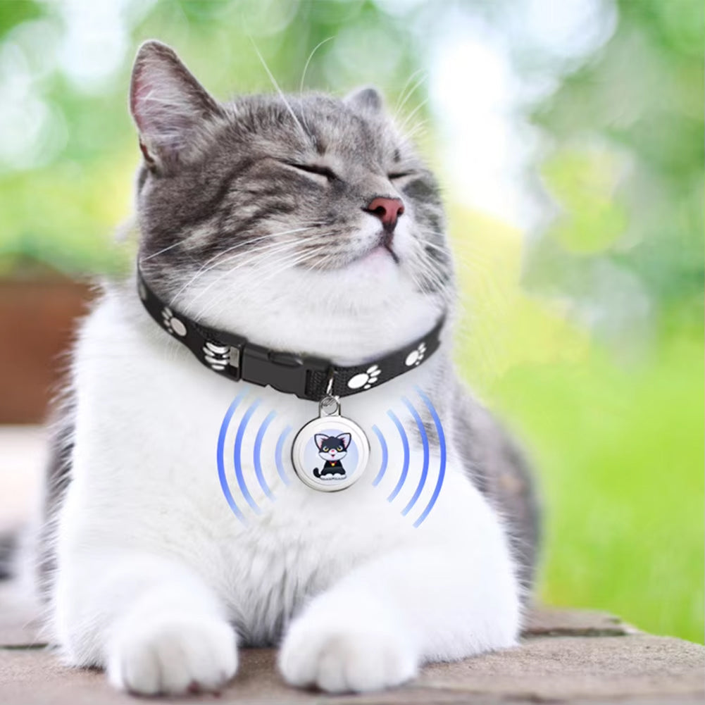 Bluetooth Cat Locator Tag — GPS Tracking and Sound Alert