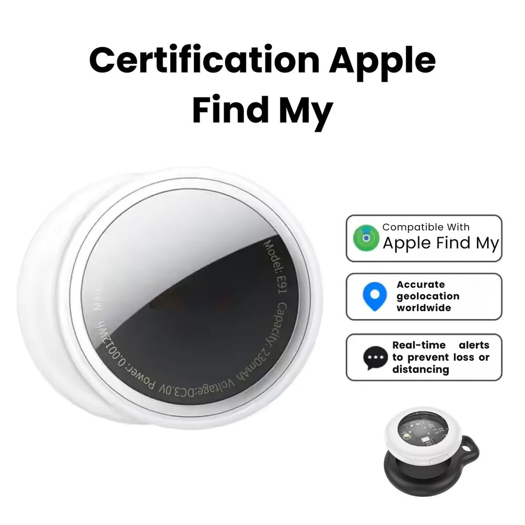 Clip-On Find My Tracker for Elderly Adults — Waterproof, 1-Year Battery
