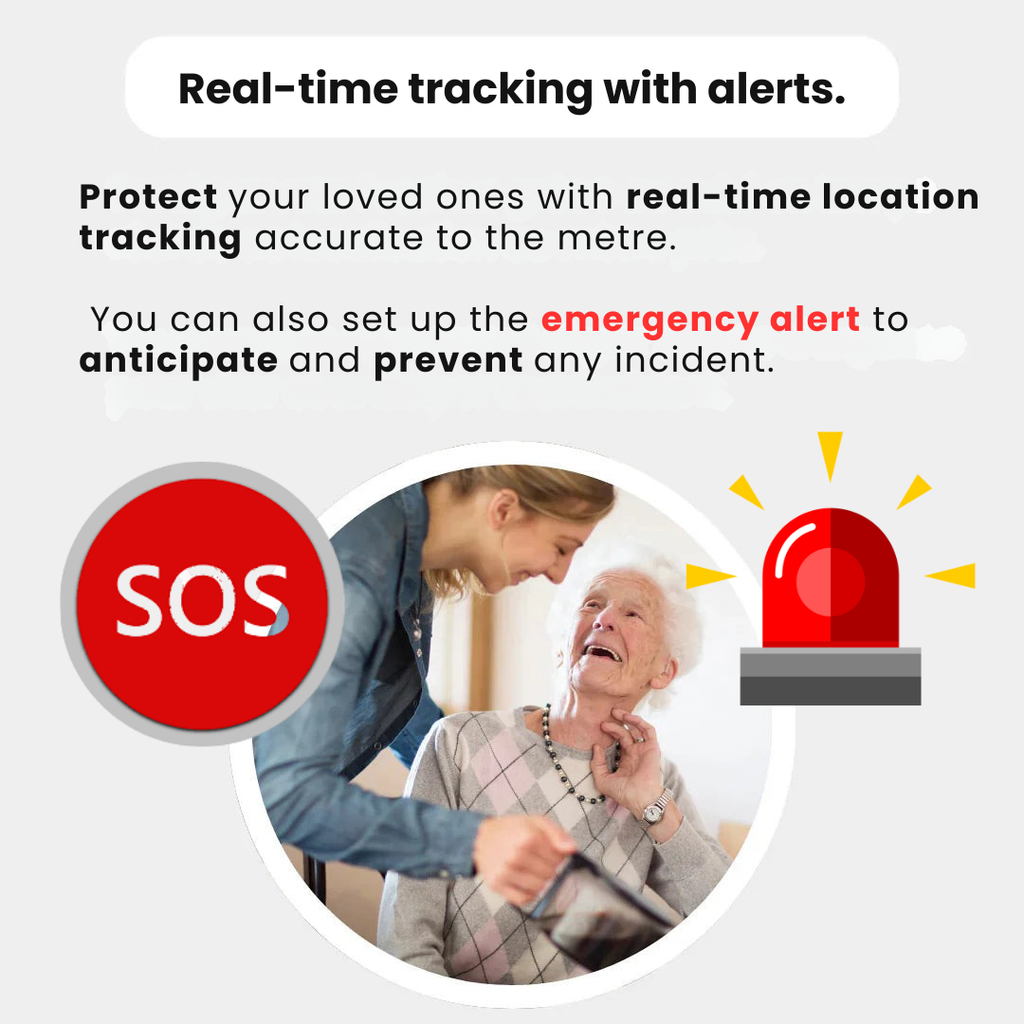 Clip-On Find My Tracker for Elderly Adults — Waterproof, 1-Year Battery