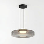 LumenNova Dynamic Pendant Light In Amber Glass For Kitchen