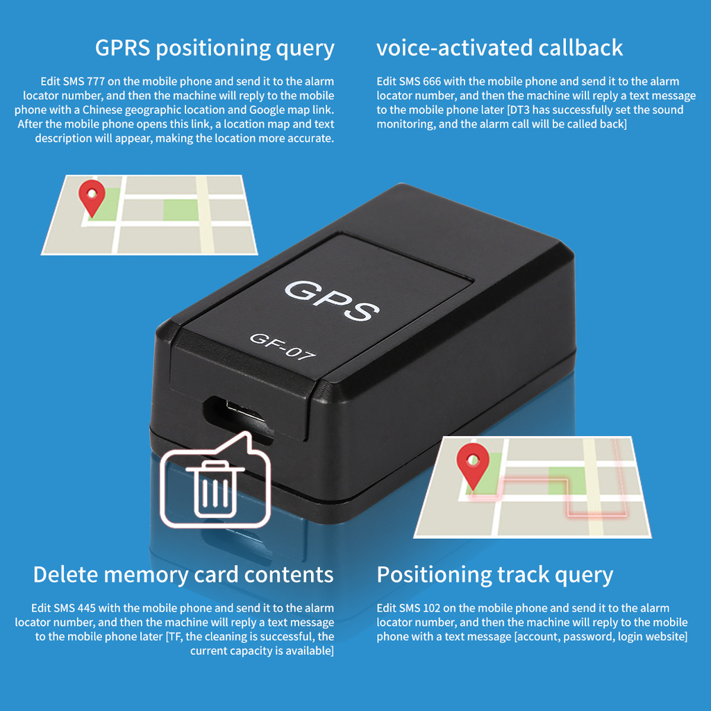 Real-Time GSM GPRS Location Tracker — Magnetic Mount, Voice Monitoring