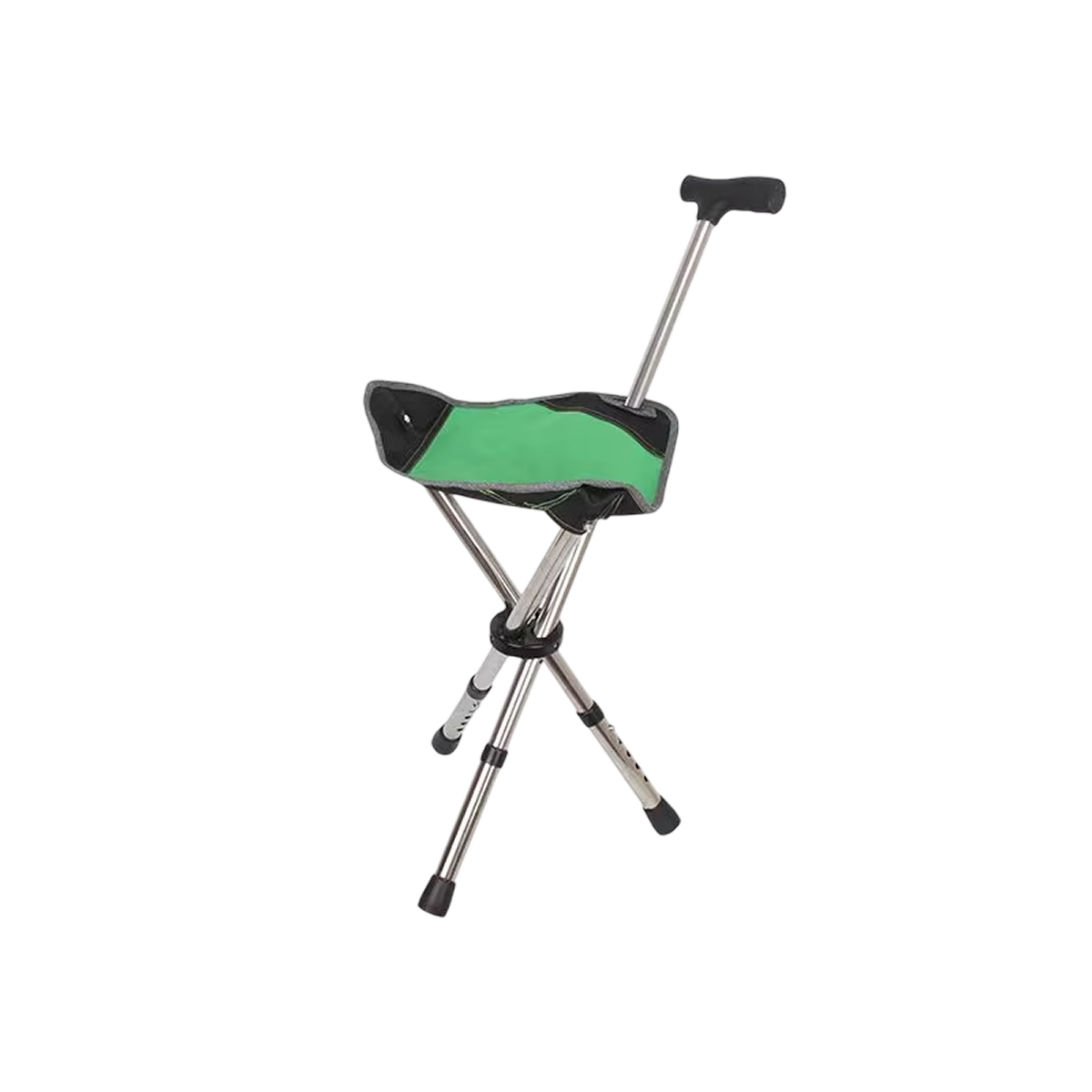 Folding Seat Cane — Aluminum Tripod, 22–34 in, 287 lb, 2.4 lb