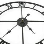 Metal Roman Numeral Wall Clock - Retro Style | Euroselle