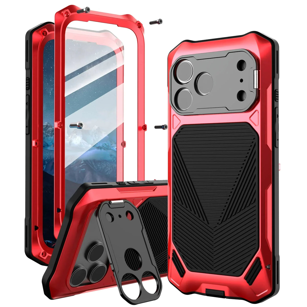 Aluminiowa obudowa do iPhone’a 17 i iPhone’a Air — zintegrowana ochrona ekranu