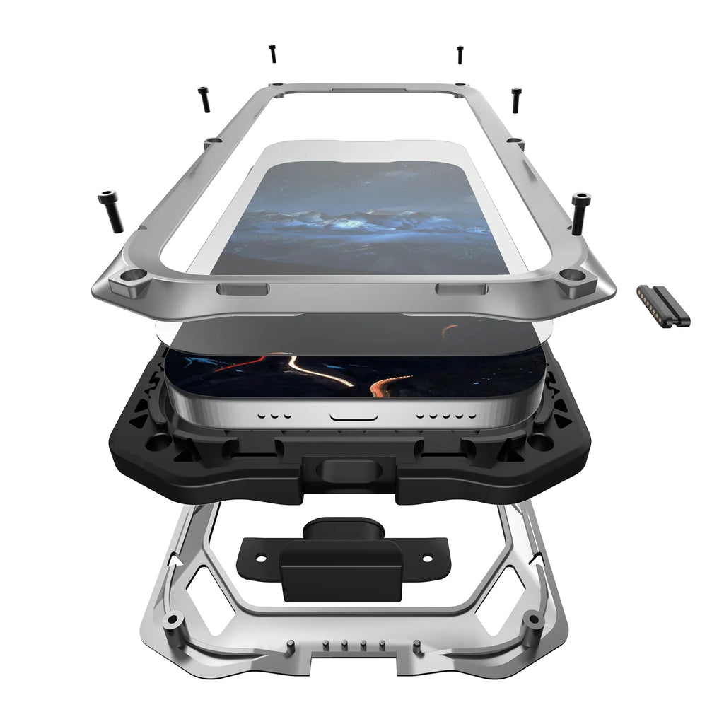 Aluminiowa obudowa do iPhone’a 17 i iPhone’a Air — zintegrowana ochrona ekranu