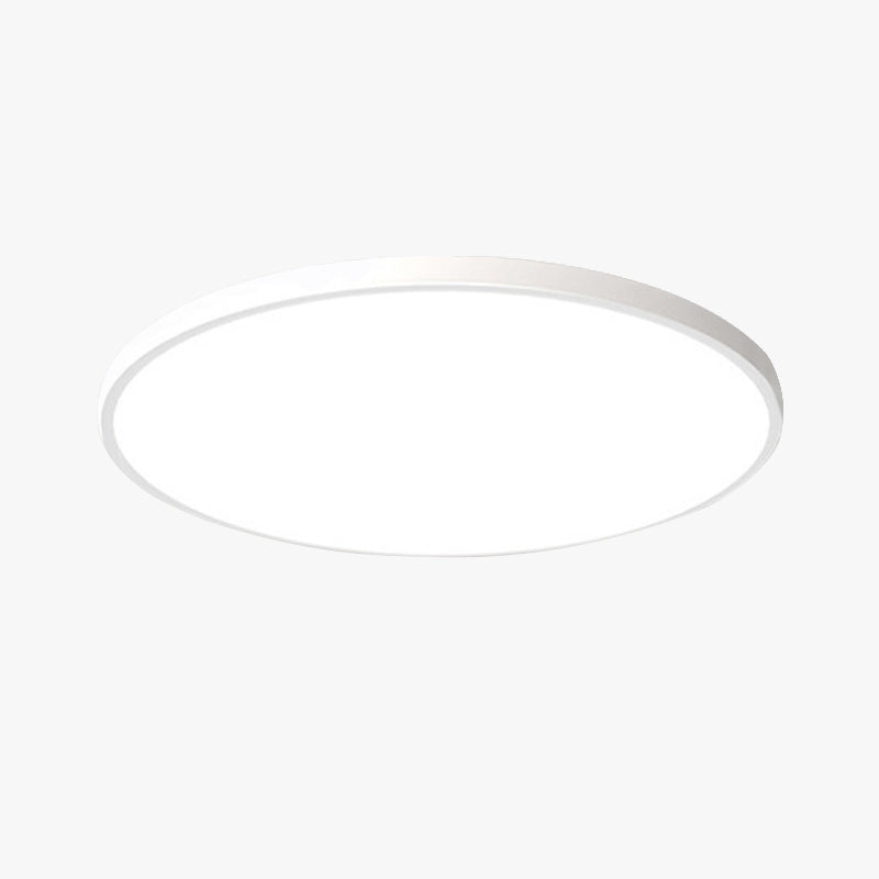 Plafonieră LED pentru baie IP44 — Profil rotund și subțire, alb-negru