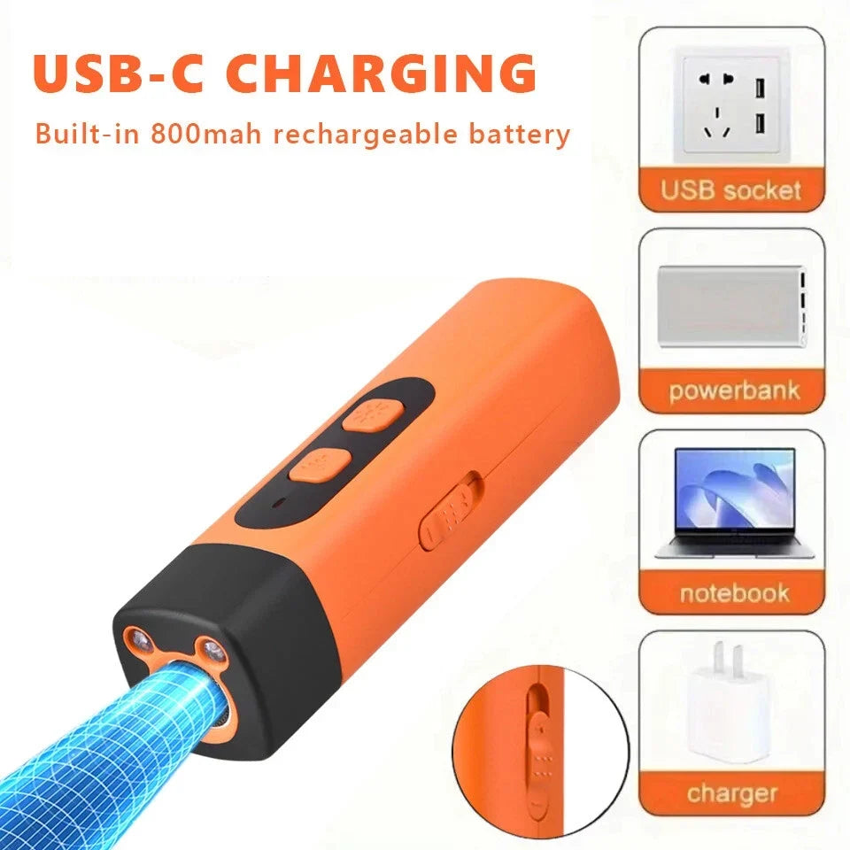 Dispozitiv ultrasonic de dresaj pentru câini — 3 moduri pentru lătrat și comportament