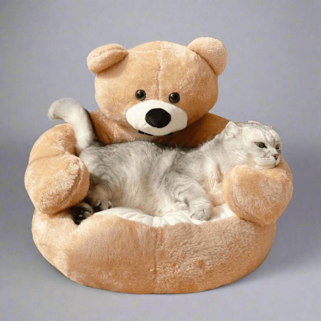CozyNest Cat Bed — Raised Edge Design, Removable Washable Cover