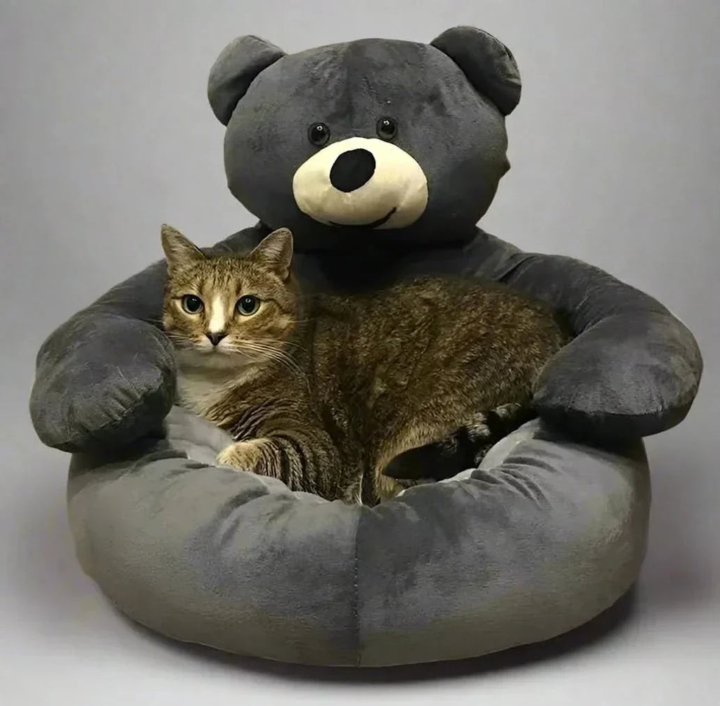 CozyNest Cat Bed — Raised Edge Design, Removable Washable Cover