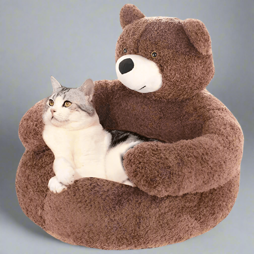 CozyNest Cat Bed — Raised Edge Design, Removable Washable Cover