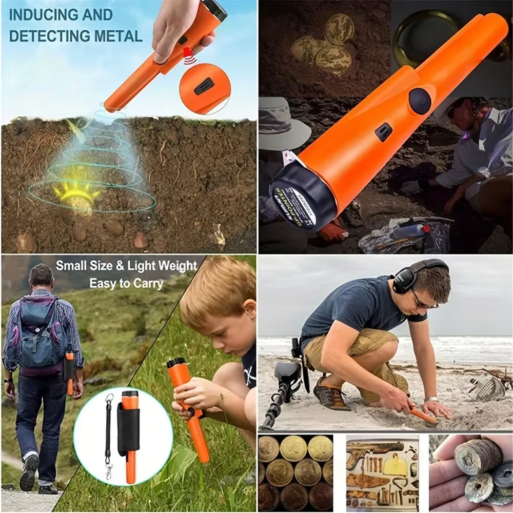 IP66 Waterproof Pinpointer — 360° Scan, Audio/Vibration Alerts